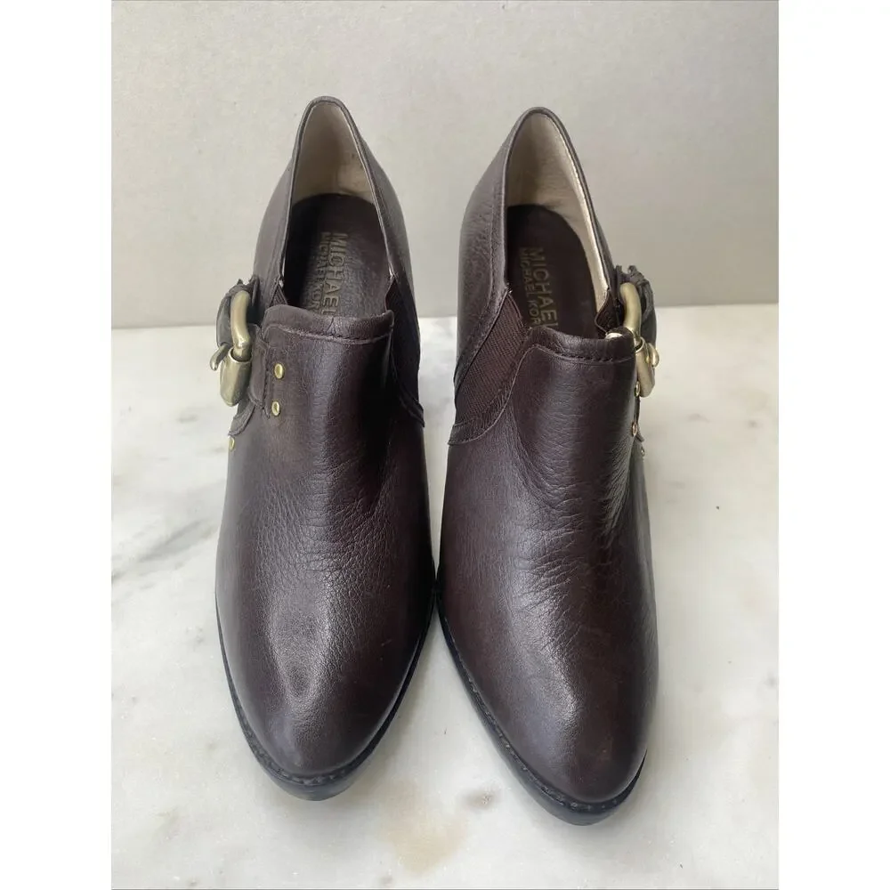 Michael Kors Shoes Womens 8 Brown Leather Stiletto High Heels Office Academia